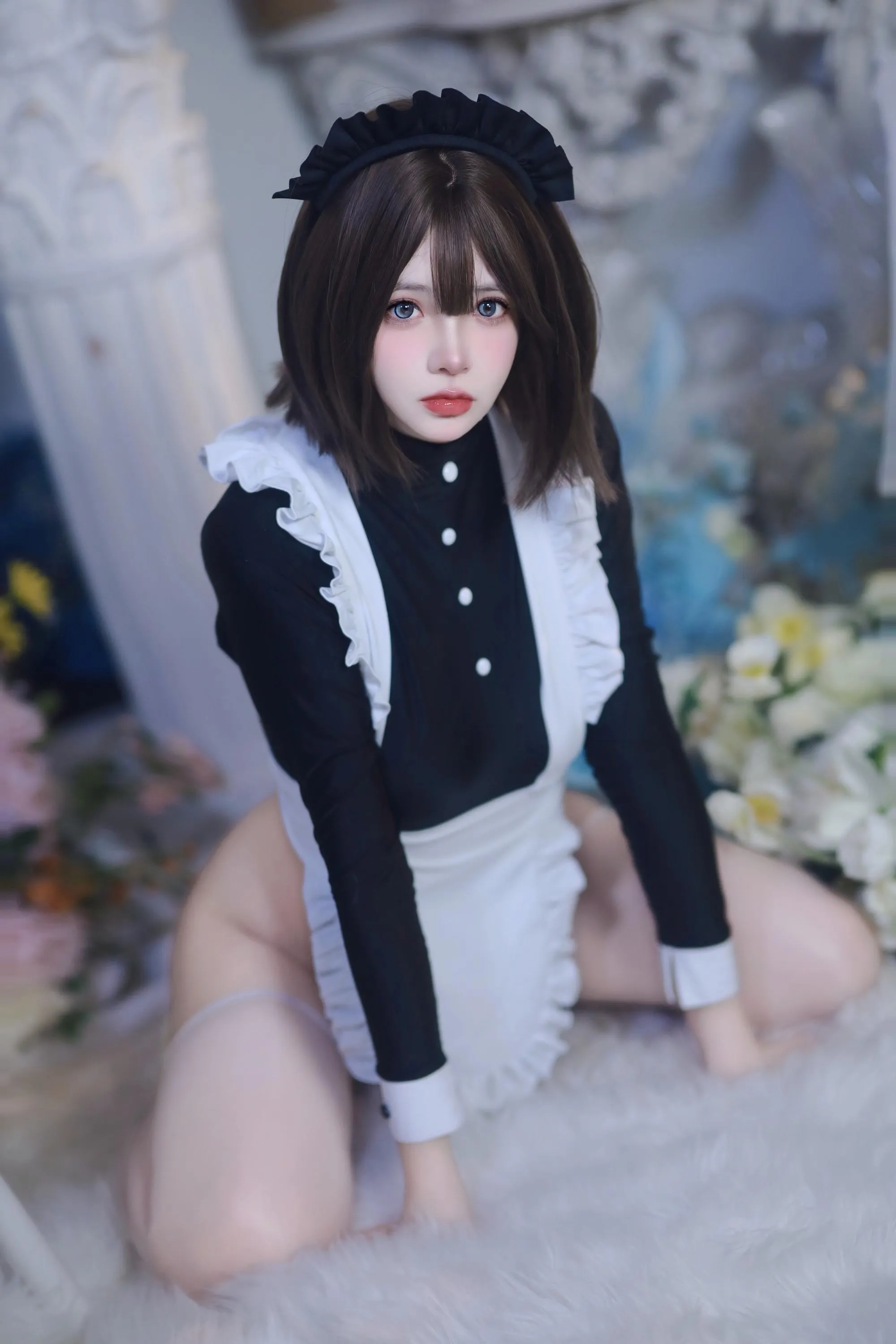 疯猫ss – NO.137 少女衣橱 连体女仆装 [58P]插图3
